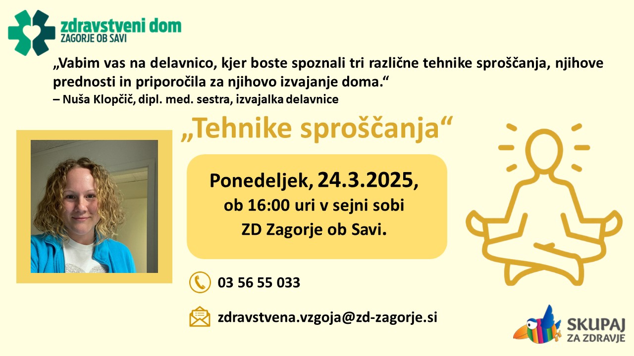 Vabilo tehnike sproščanja 